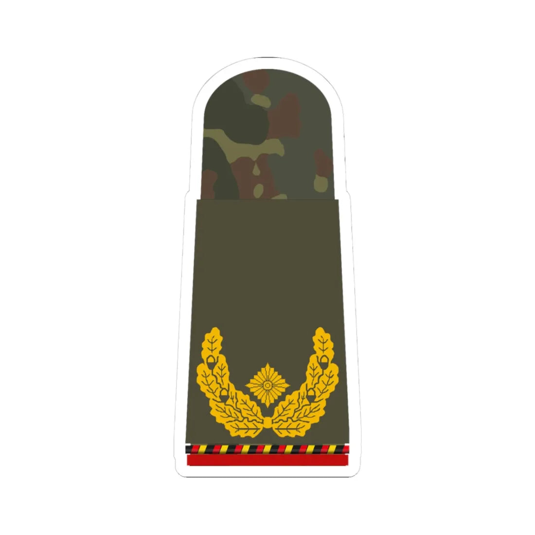HA OS5 61 Brigadegeneral a.D. (Germany) (Military Rank) STICKER Vinyl Kiss-Cut Decal 3 Inch White - The Sticker Space