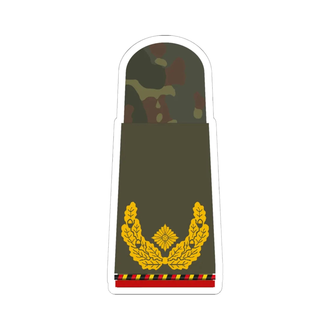 HA OS5 61 Brigadegeneral a.D. (Germany) (Military Rank) STICKER Vinyl Kiss-Cut Decal 6 Inch White - The Sticker Space