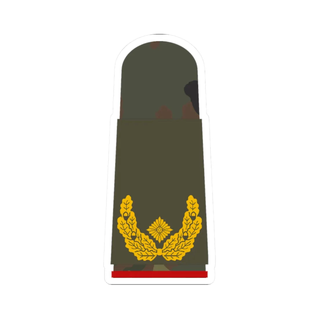 HA OS5 61 Brigadegeneral (Germany) (Military Rank) STICKER Vinyl Kiss-Cut Decal 2 Inch White - The Sticker Space