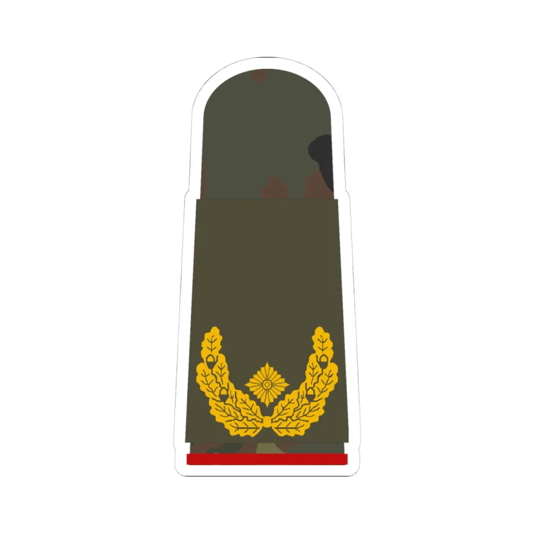 HA OS5 61 Brigadegeneral (Germany) (Military Rank) STICKER Vinyl Kiss-Cut Decal 4 Inch White - The Sticker Space