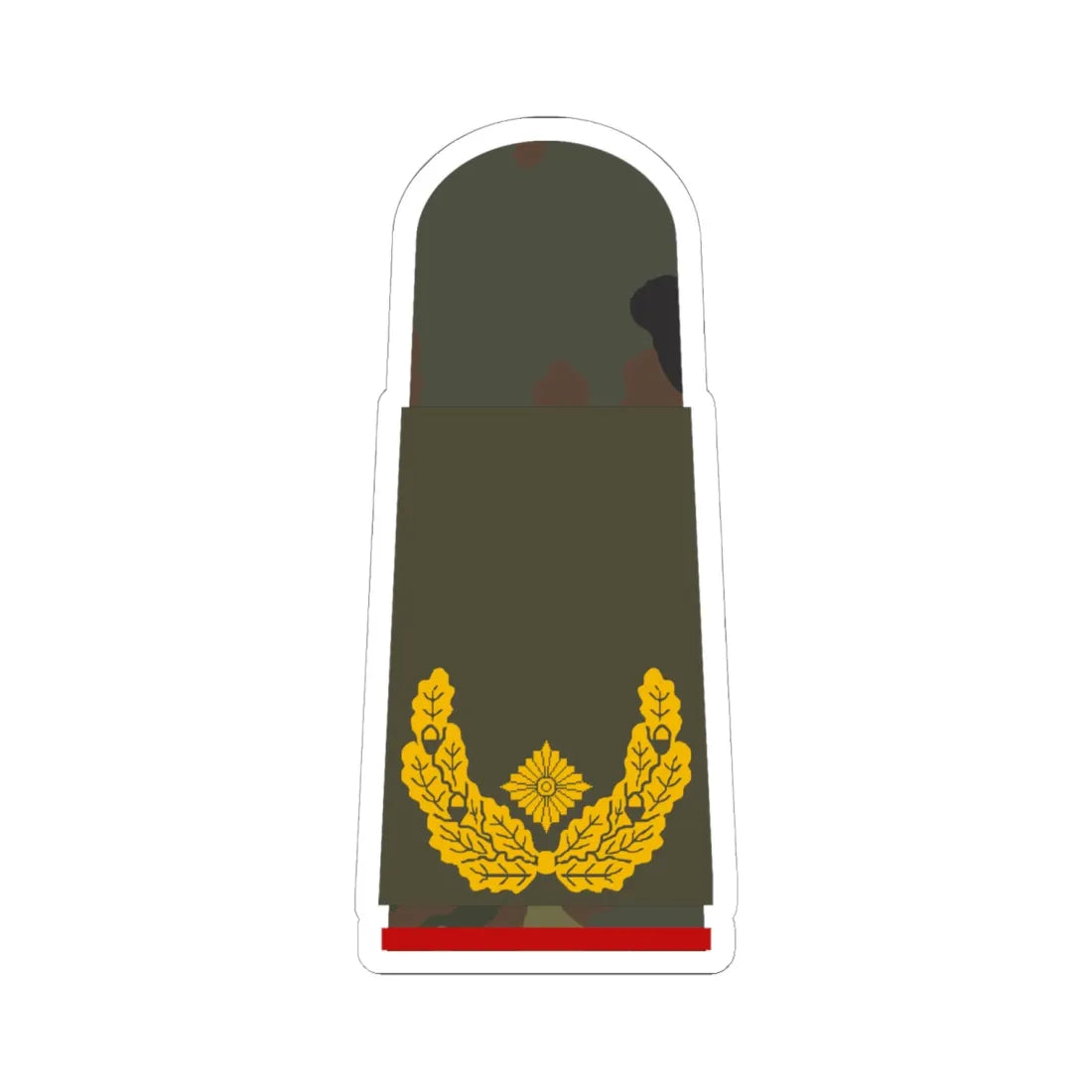 HA OS5 61 Brigadegeneral (Germany) (Military Rank) STICKER Vinyl Kiss-Cut Decal 6 Inch White - The Sticker Space