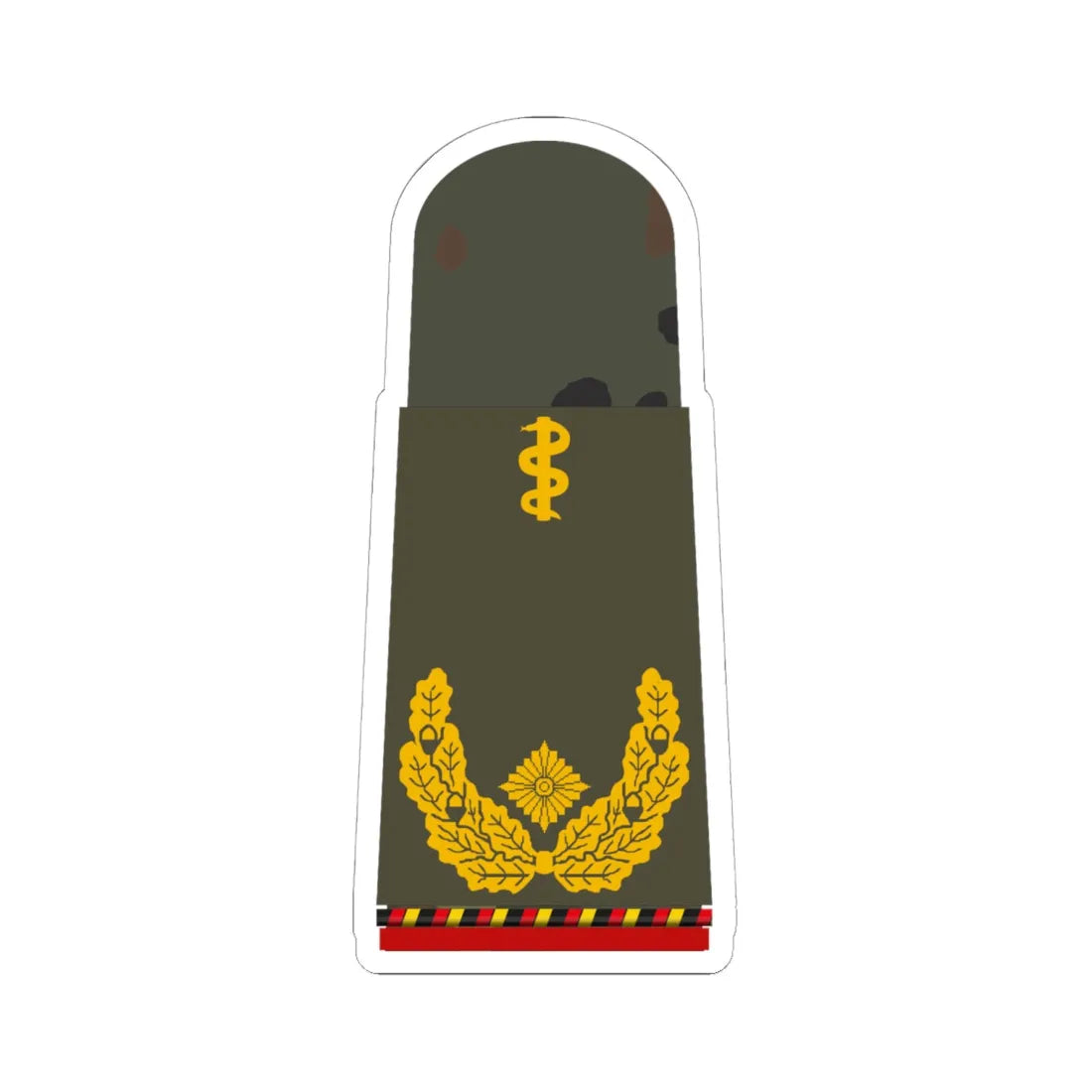 HA OS5 61b Generalarzt a.D. HMx L (Germany) (Military Rank) STICKER Vinyl Kiss-Cut Decal 6 Inch White - The Sticker Space