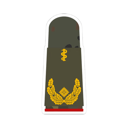 HA OS5 61b Generalarzt HMx L (Military Rank) STICKER Vinyl Kiss-Cut Decal 4 Inch White - The Sticker Space
