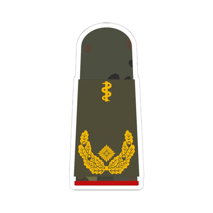 HA OS5 61b Generalarzt HMx L (Military Rank) STICKER Vinyl Kiss-Cut Decal 6 Inch White - The Sticker Space