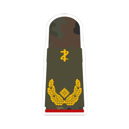 HA OS5 61c Generalarzt ZM L (Military Rank) STICKER Vinyl Kiss-Cut Decal 4 Inch White - The Sticker Space