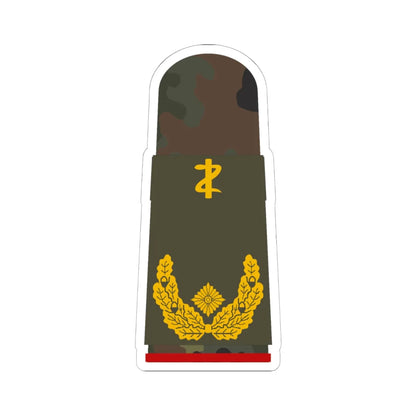 HA OS5 61c Generalarzt ZM L (Military Rank) STICKER Vinyl Kiss-Cut Decal 6 Inch White - The Sticker Space