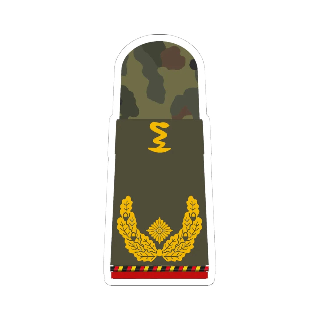 HA OS5 61d Generalapotheker a.D. PH R (Military Rank) STICKER Vinyl Kiss-Cut Decal 4 Inch White - The Sticker Space