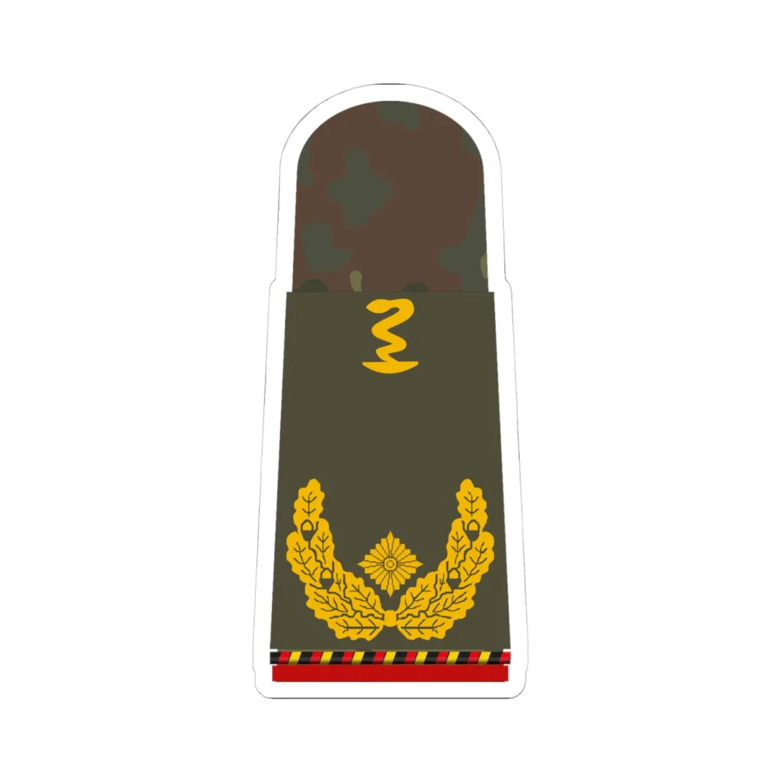 HA OS5 61d Generalapotheker a.D. PHx L (Germany) (Military Rank) STICKER Vinyl Kiss-Cut Decal 4 Inch White - The Sticker Space
