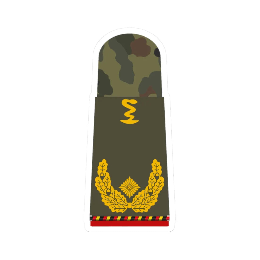 HA OS5 61d Generalapotheker a.D. PHx R (Military Rank) STICKER Vinyl Kiss-Cut Decal 2 Inch White - The Sticker Space
