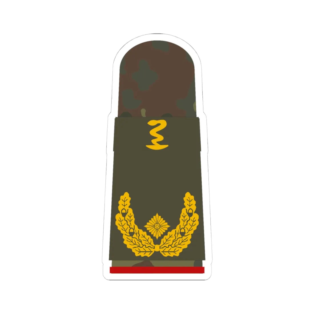 HA OS5 61d Generalapotheker PH L (Germany) (Military Rank) STICKER Vinyl Kiss-Cut Decal 4 Inch White - The Sticker Space