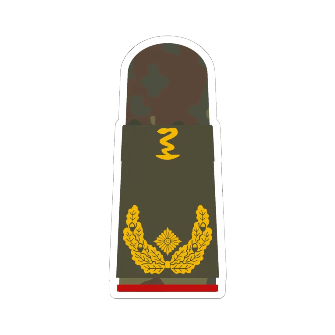 HA OS5 61d Generalapotheker PH L (Germany) (Military Rank) STICKER Vinyl Kiss-Cut Decal 6 Inch White - The Sticker Space