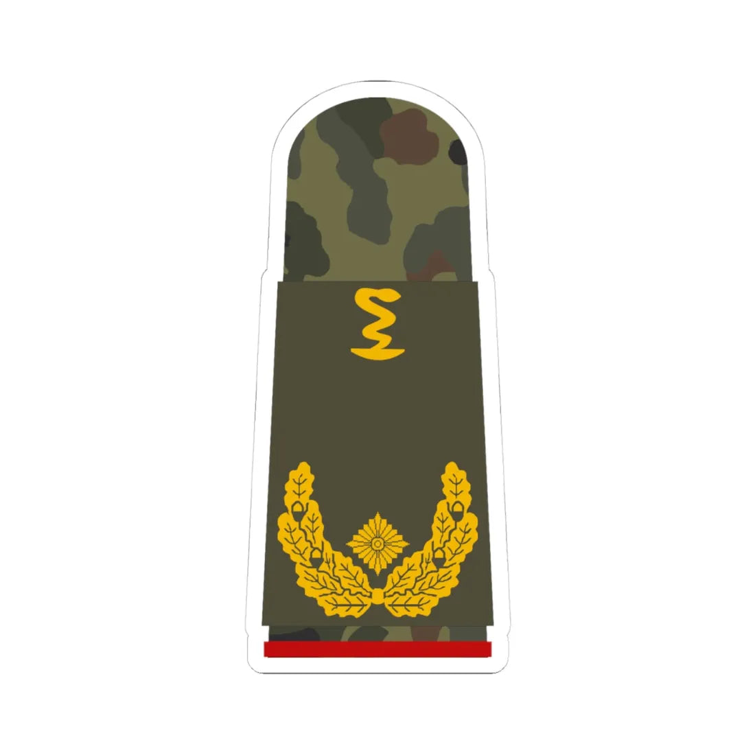 HA OS5 61d Generalapotheker PHx R (Germany) (Military Rank) STICKER Vinyl Kiss-Cut Decal 4 Inch White - The Sticker Space