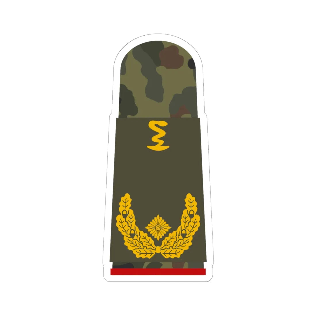 HA OS5 61d Generalapotheker PHx R (Germany) (Military Rank) STICKER Vinyl Kiss-Cut Decal 6 Inch White - The Sticker Space
