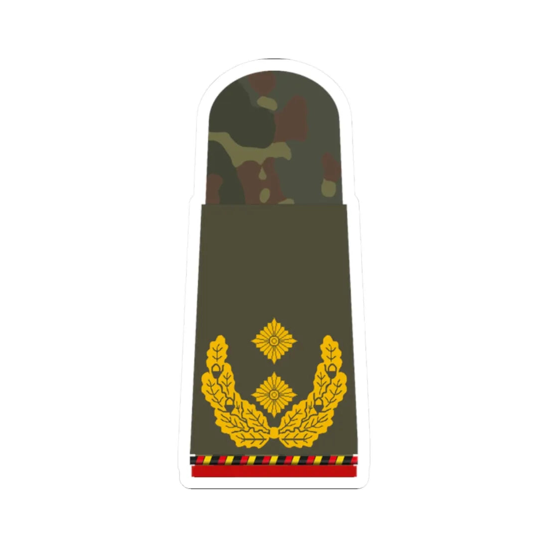 HA OS5 62 Generalmajor a.D. (Germany) (Military Rank) STICKER Vinyl Kiss-Cut Decal 2 Inch White - The Sticker Space