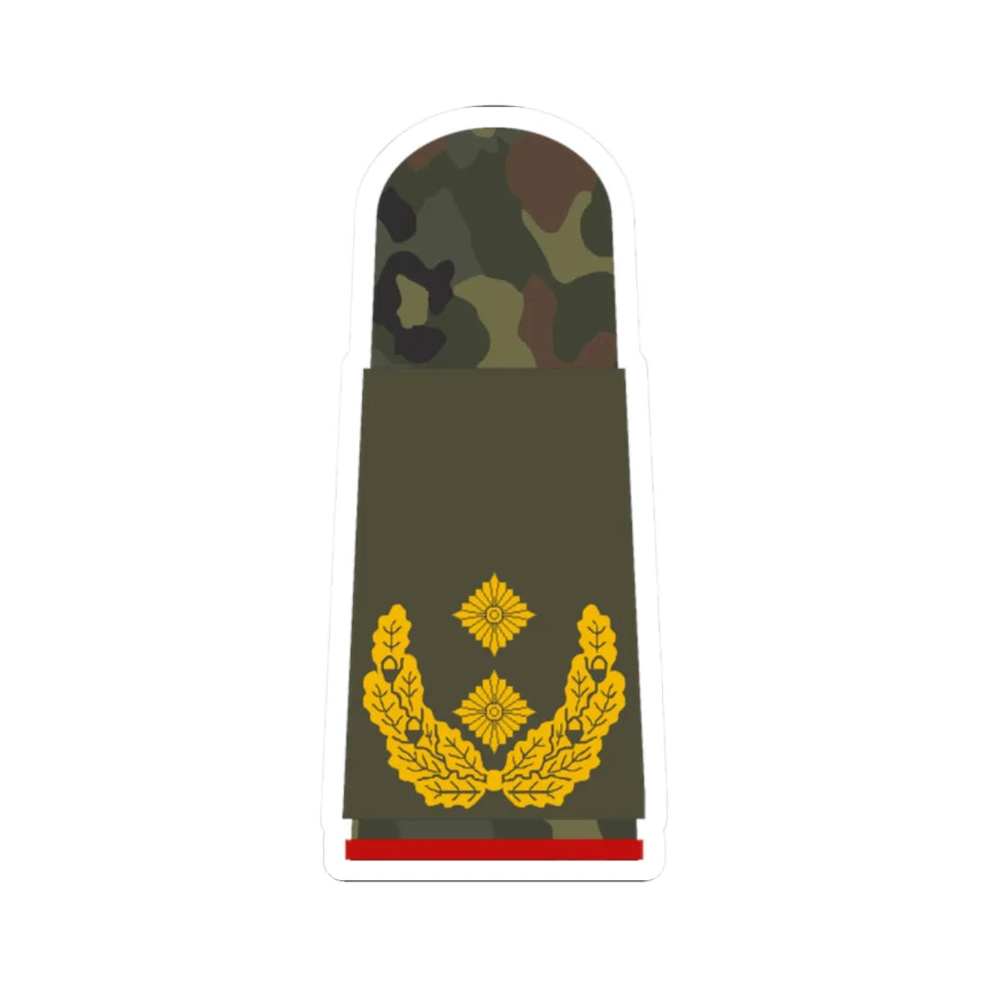 HA OS5 62 Generalmajor (Germany) (Military Rank) STICKER Vinyl Kiss-Cut Decal 2 Inch White - The Sticker Space