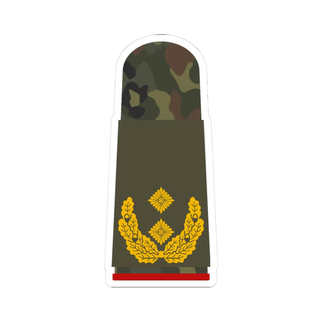 HA OS5 62 Generalmajor (Germany) (Military Rank) STICKER Vinyl Kiss-Cut Decal 3 Inch White - The Sticker Space