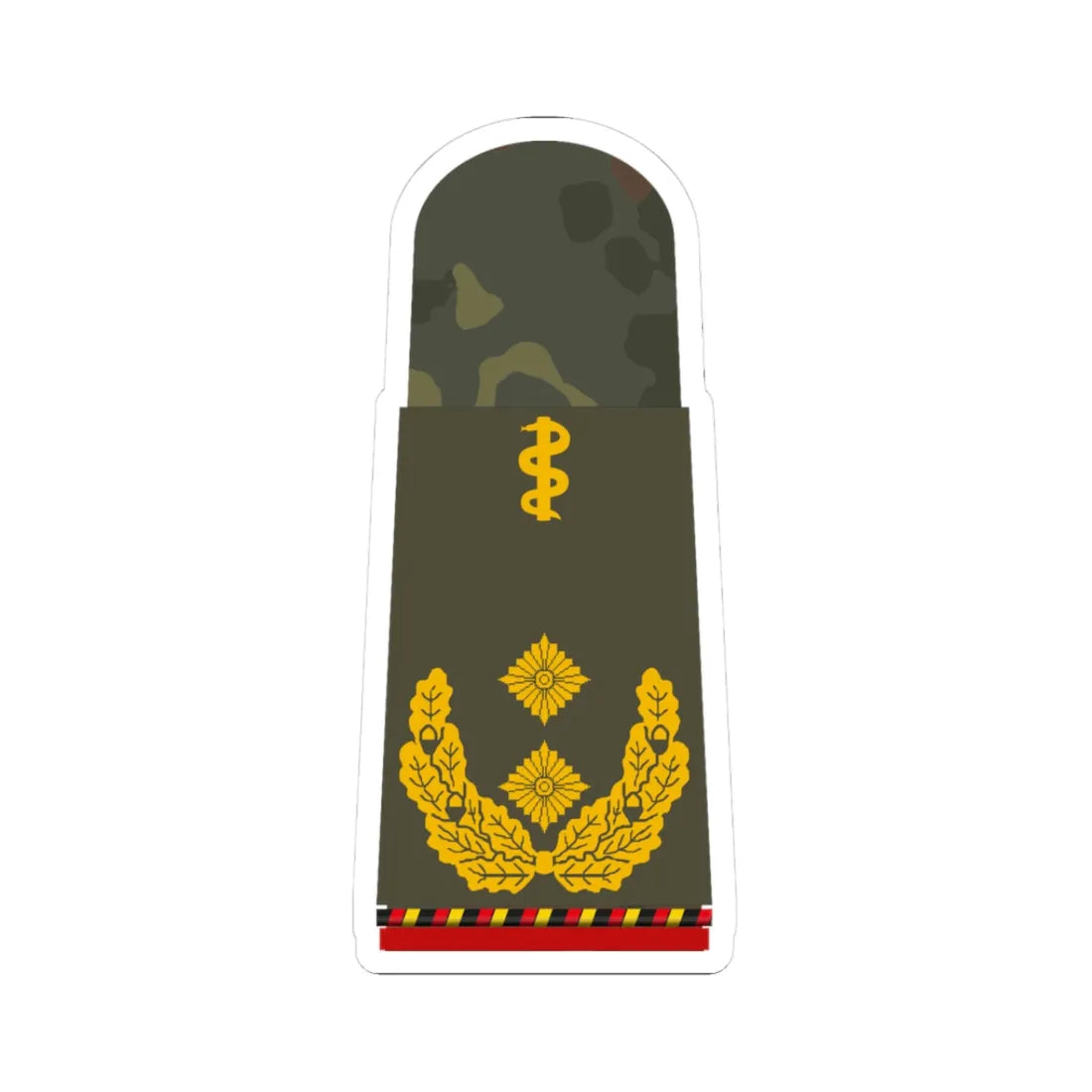 HA OS5 62b Generalstabsarzt a.D. HMx L (Germany) (Military Rank) STICKER Vinyl Kiss-Cut Decal 3 Inch White - The Sticker Space
