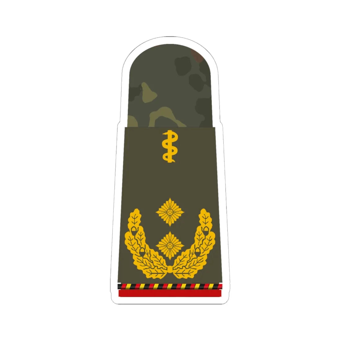 HA OS5 62b Generalstabsarzt a.D. HMx L (Germany) (Military Rank) STICKER Vinyl Kiss-Cut Decal 6 Inch White - The Sticker Space
