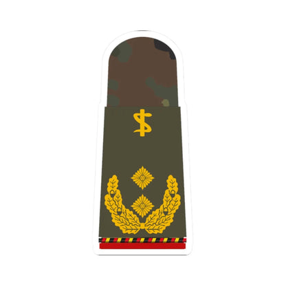 HA OS5 62c Generalstabsarzt a.D. ZMx R (Military Rank) STICKER Vinyl Kiss-Cut Decal 2 Inch White - The Sticker Space