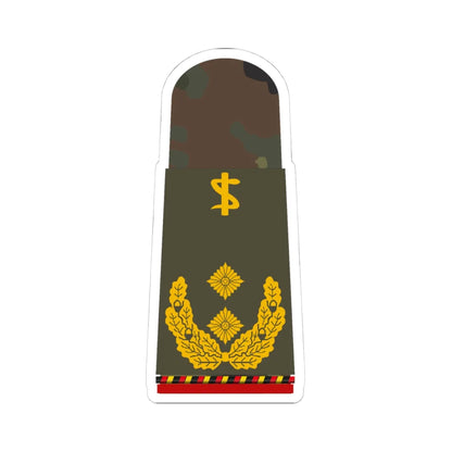 HA OS5 62c Generalstabsarzt a.D. ZMx R (Military Rank) STICKER Vinyl Kiss-Cut Decal 4 Inch White - The Sticker Space