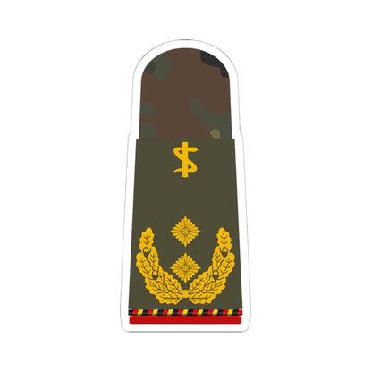 HA OS5 62c Generalstabsarzt a.D. ZMx R (Military Rank) STICKER Vinyl Kiss-Cut Decal 6 Inch White - The Sticker Space
