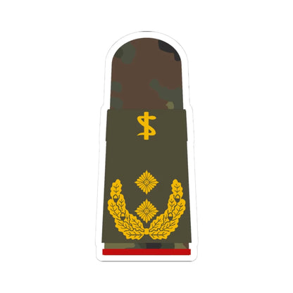 HA OS5 62c Generalstabsarzt ZM R (Military Rank) STICKER Vinyl Kiss-Cut Decal 3 Inch White - The Sticker Space