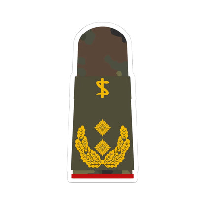 HA OS5 62c Generalstabsarzt ZM R (Military Rank) STICKER Vinyl Kiss-Cut Decal 4 Inch White - The Sticker Space