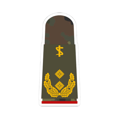 HA OS5 62c Generalstabsarzt ZMx R (Military Rank) STICKER Vinyl Kiss-Cut Decal 4 Inch White - The Sticker Space