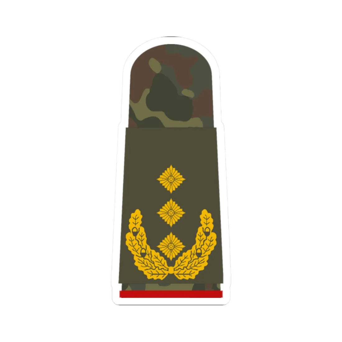 HA OS5 63 Generalleutnant (Germany) (Military Rank) STICKER Vinyl Kiss-Cut Decal 2 Inch White - The Sticker Space