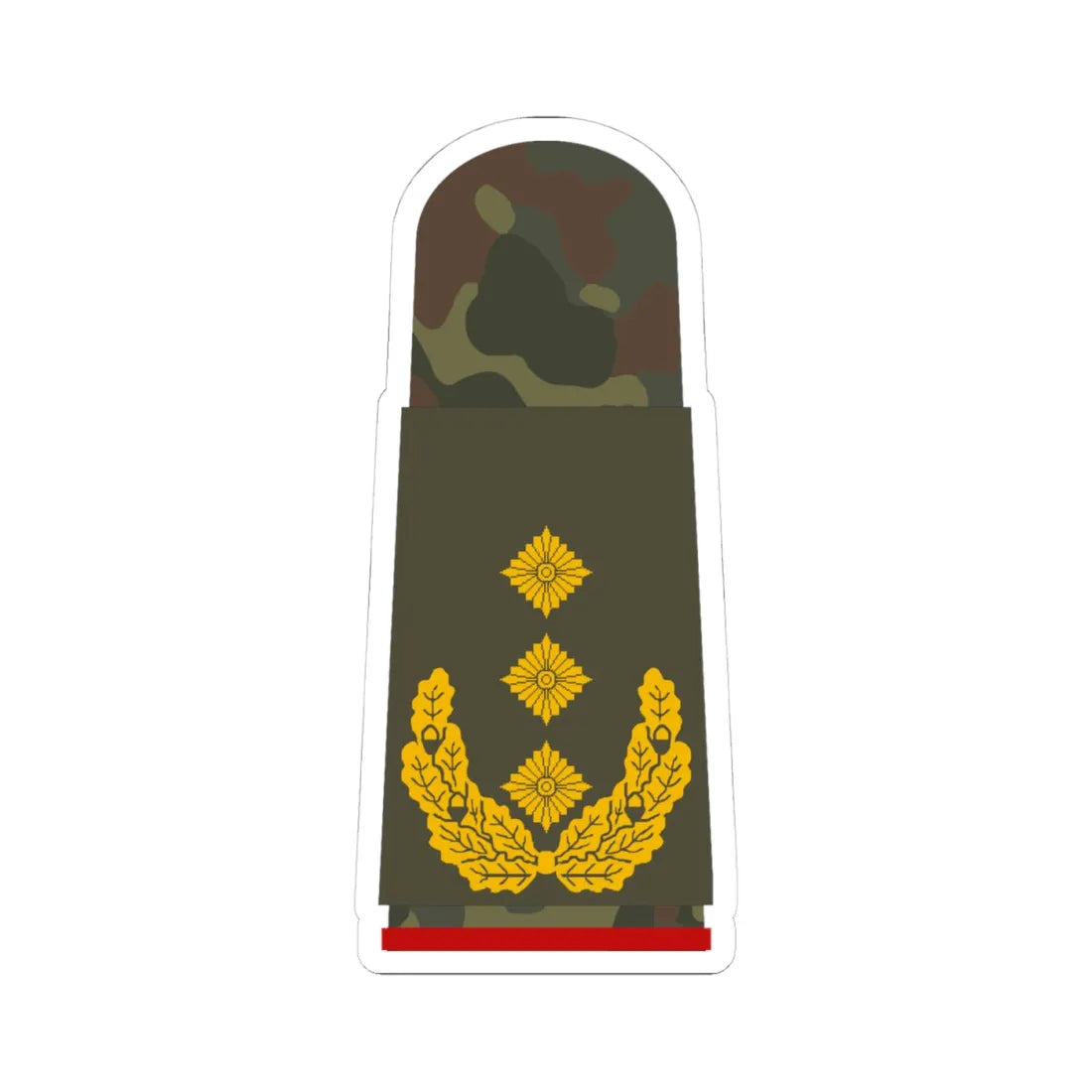 HA OS5 63 Generalleutnant (Germany) (Military Rank) STICKER Vinyl Kiss-Cut Decal 4 Inch White - The Sticker Space