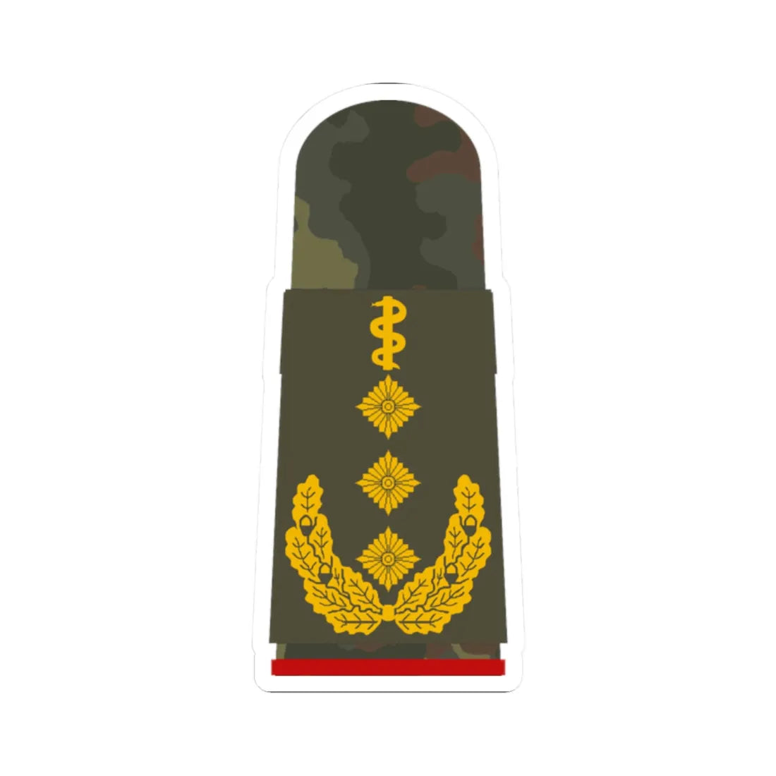 HA OS5 63b Generaloberstabsarzt HM L (Germany) (Military Rank) STICKER Vinyl Kiss-Cut Decal 2 Inch White - The Sticker Space