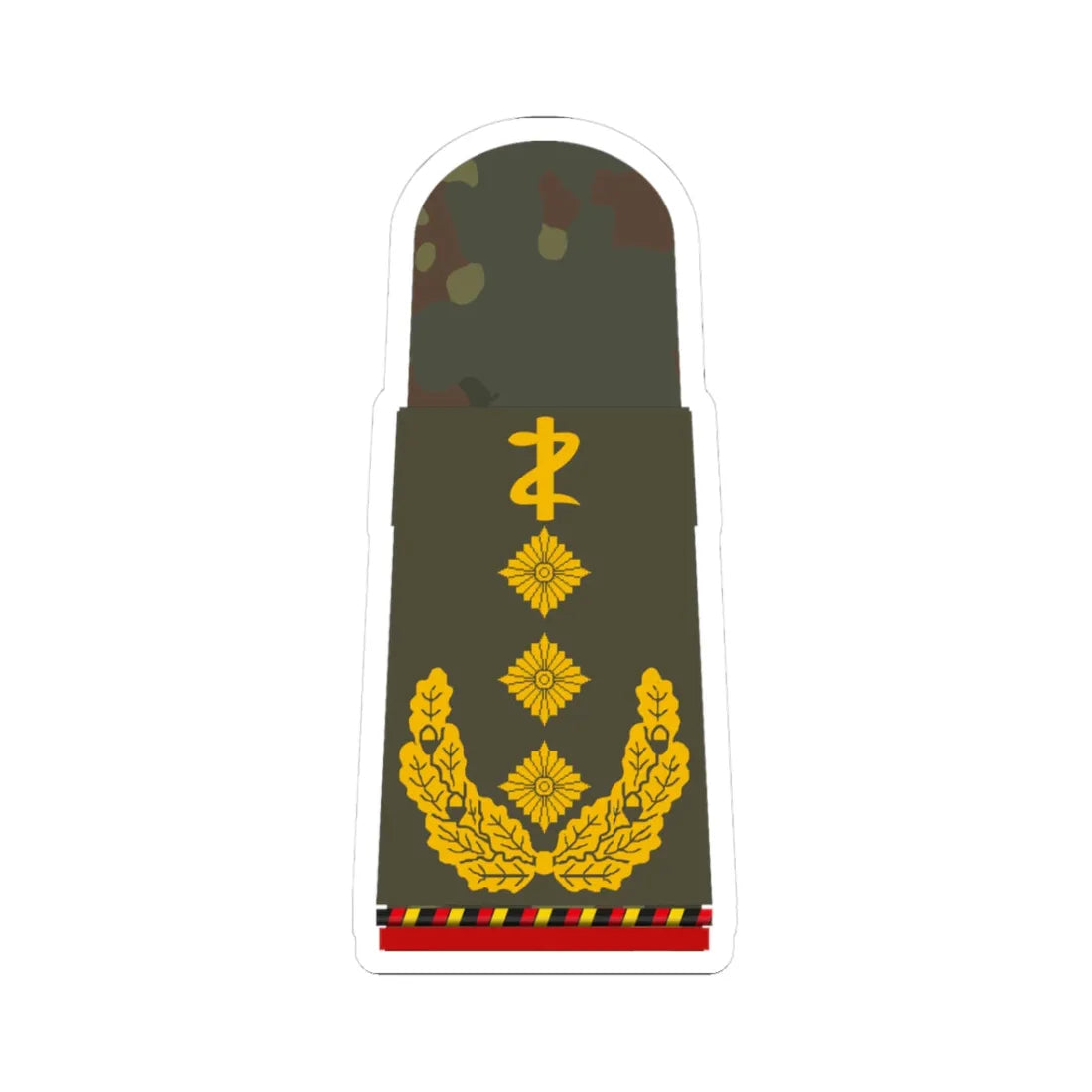 HA OS5 63c Generaloberstabsarzt a.D. ZM L (Military Rank) STICKER Vinyl Kiss-Cut Decal 3 Inch White - The Sticker Space