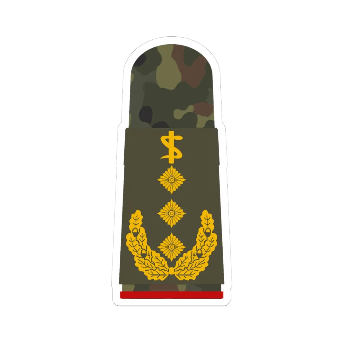 HA OS5 63c Generaloberstabsarzt ZM R (Military Rank) STICKER Vinyl Kiss-Cut Decal 3 Inch White - The Sticker Space