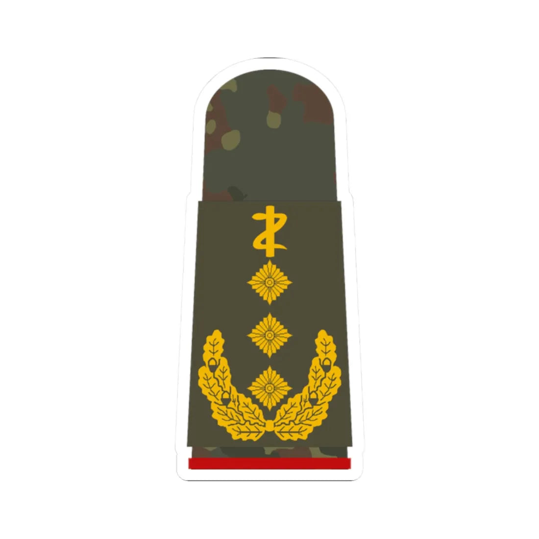 HA OS5 63c Generaloberstabsarzt ZMx L (Military Rank) STICKER Vinyl Kiss-Cut Decal 2 Inch White - The Sticker Space