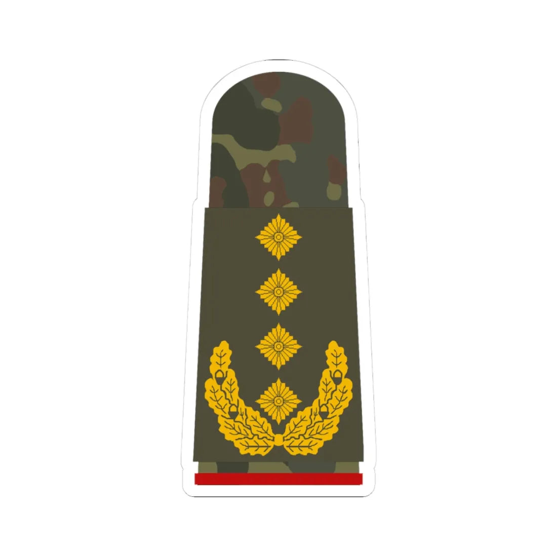 HA OS5 64 General (Germany) (Military Rank) STICKER Vinyl Kiss-Cut Decal 3 Inch White - The Sticker Space