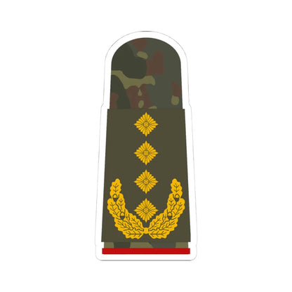 HA OS5 64 General (Germany) (Military Rank) STICKER Vinyl Kiss-Cut Decal 4 Inch White - The Sticker Space