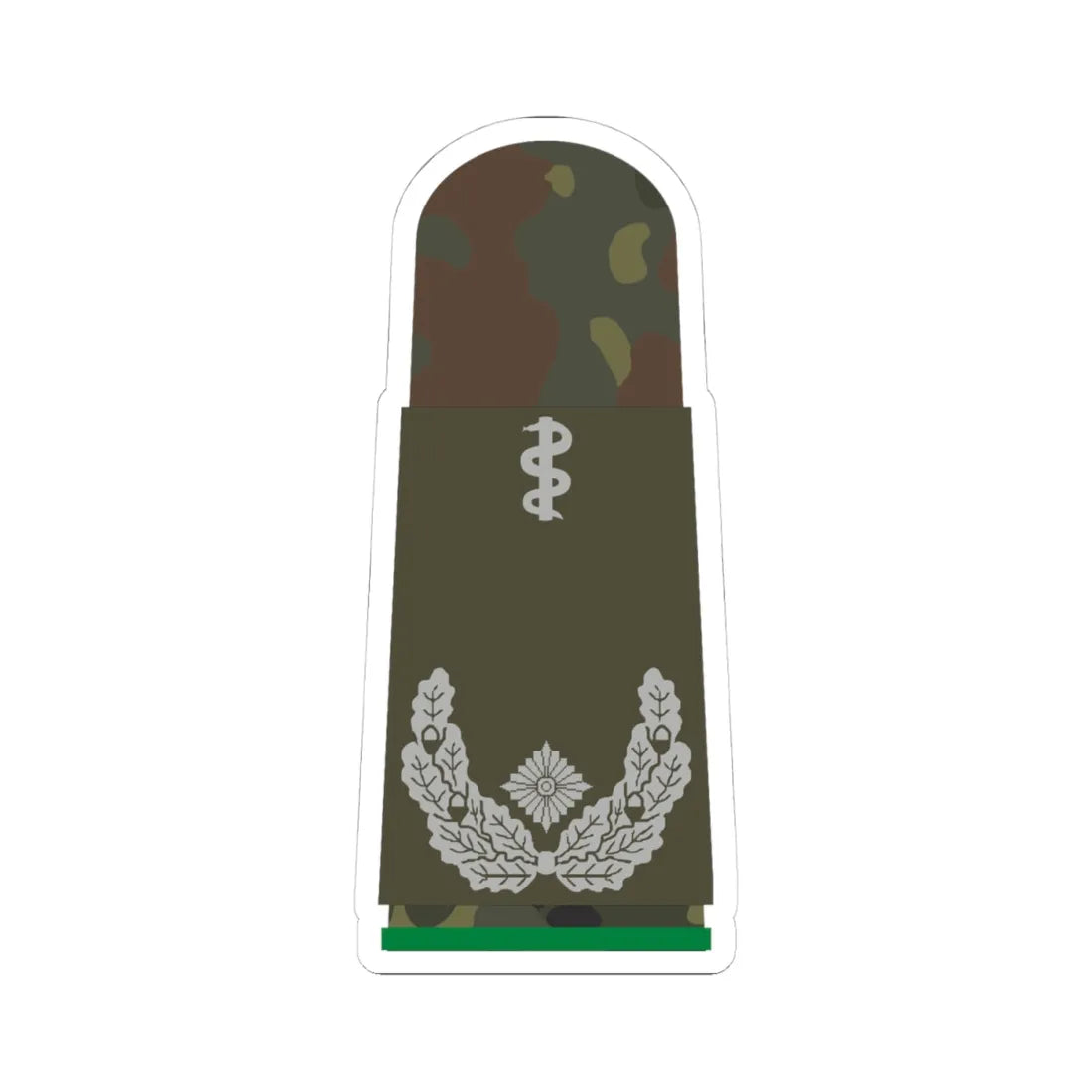 HA OW5 51b Oberstabsarzt FschJg HMx L (Military Rank) STICKER Vinyl Kiss-Cut Decal 4 Inch White - The Sticker Space