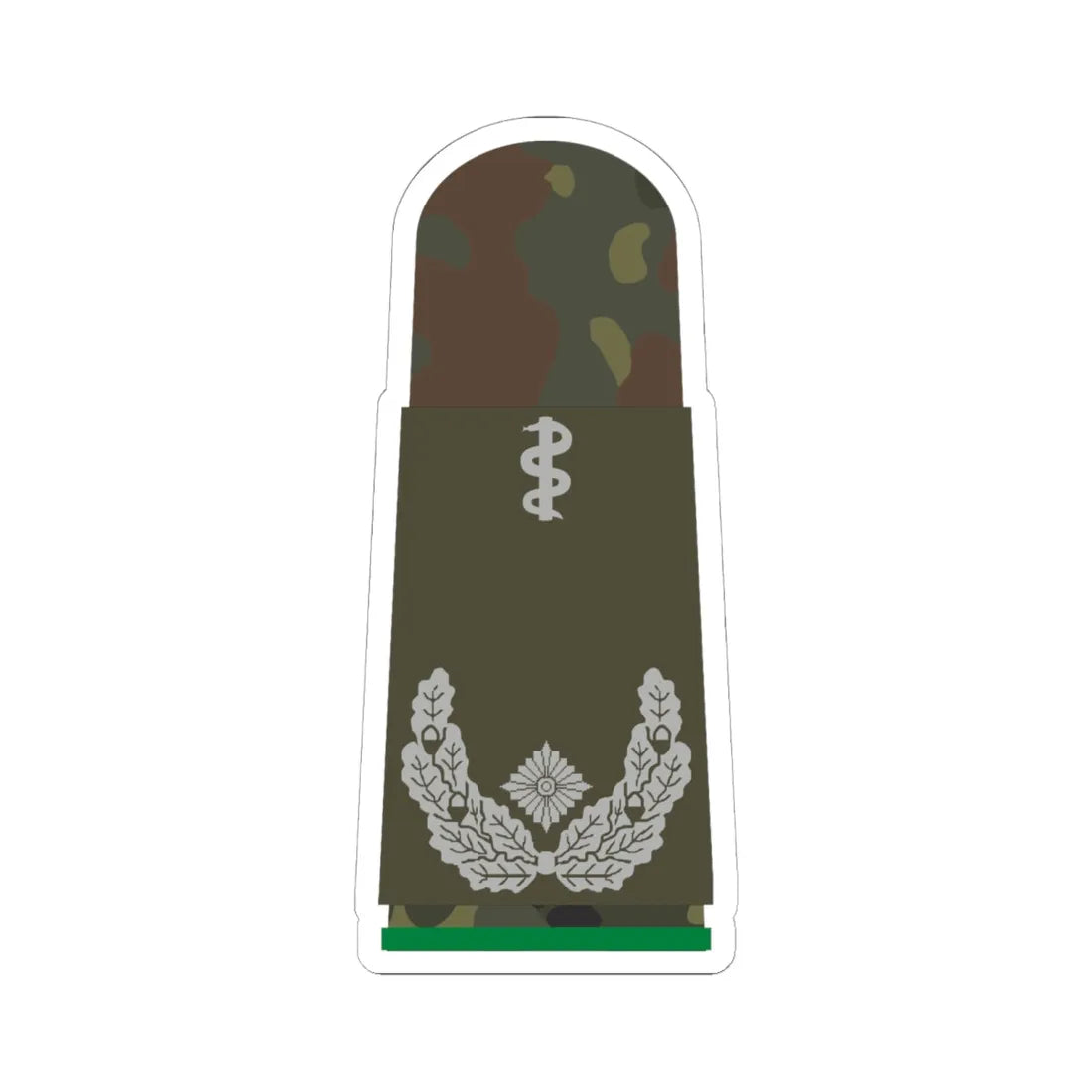 HA OW5 51b Oberstabsarzt FschJg HMx L (Military Rank) STICKER Vinyl Kiss-Cut Decal 6 Inch White - The Sticker Space