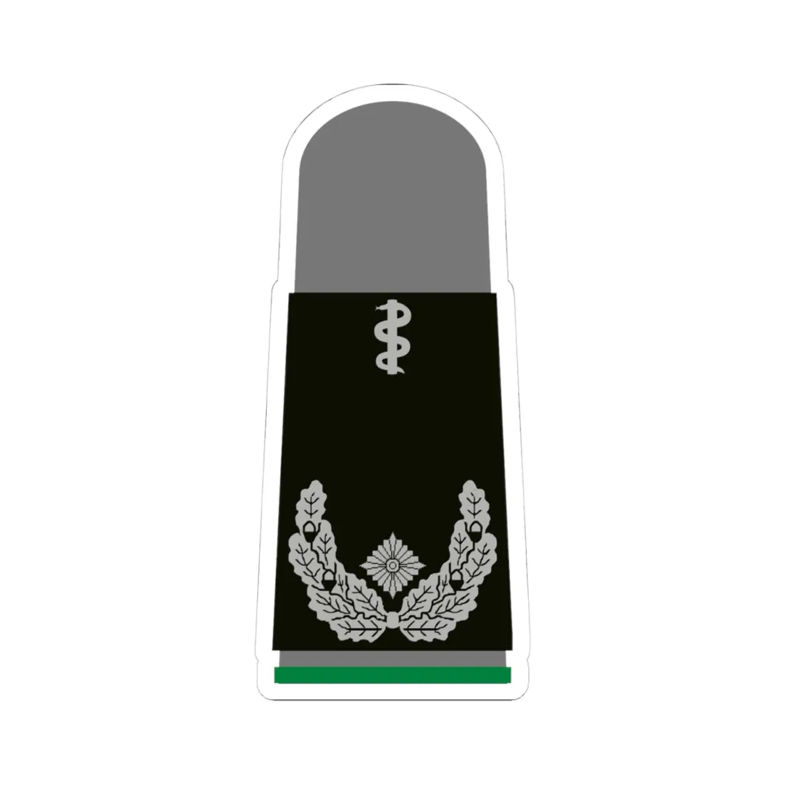 HA SWG 51b Oberstabsarzt FschJg HMx L (Military Rank) STICKER Vinyl Kiss-Cut Decal 4 Inch White - The Sticker Space