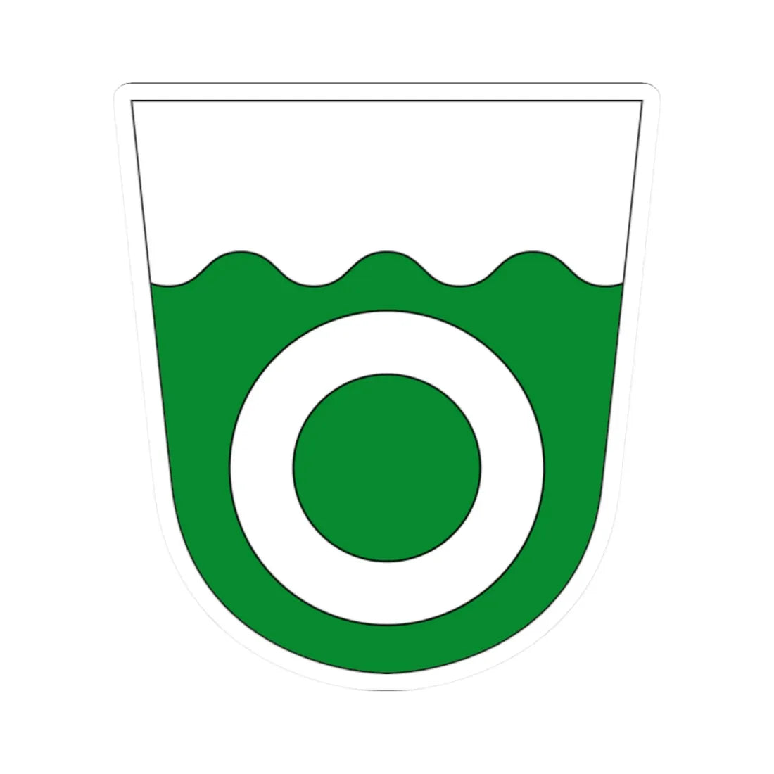 Haabersti linnaosa vapp (Estonia) (Coat of Arms) STICKER Vinyl Kiss-Cut Decal 2 Inch White - The Sticker Space