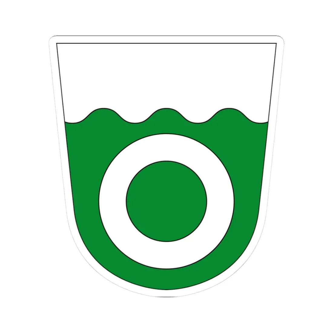 Haabersti linnaosa vapp (Estonia) (Coat of Arms) STICKER Vinyl Kiss-Cut Decal 3 Inch White - The Sticker Space