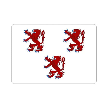 Haaltert vlag (Belgium) STICKER Vinyl Kiss-Cut Decal 4 Inch White - The Sticker Space