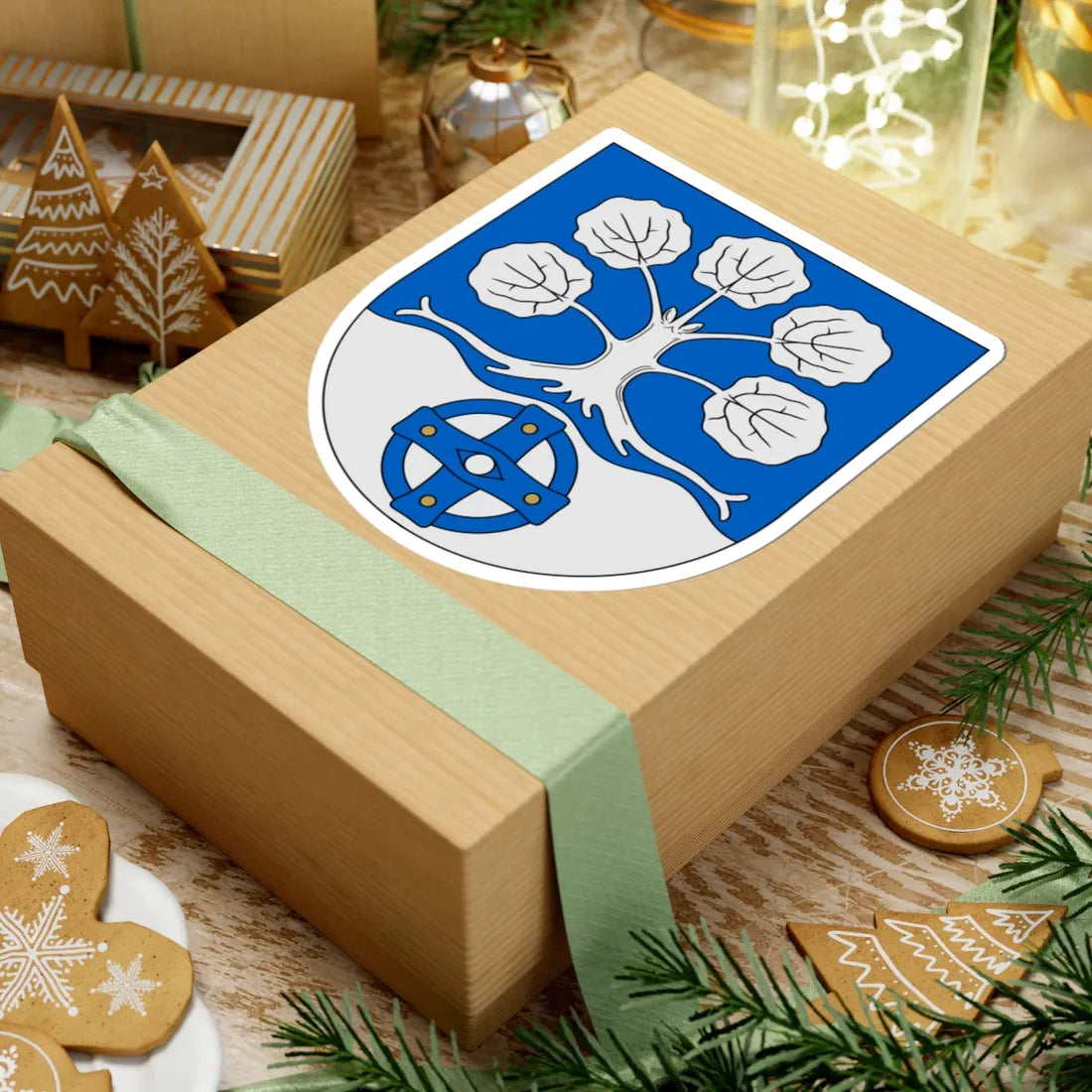 Haapavesi.vaakuna (Finland) (Coat of Arms) STICKER Vinyl Kiss-Cut Decal - The Sticker Space