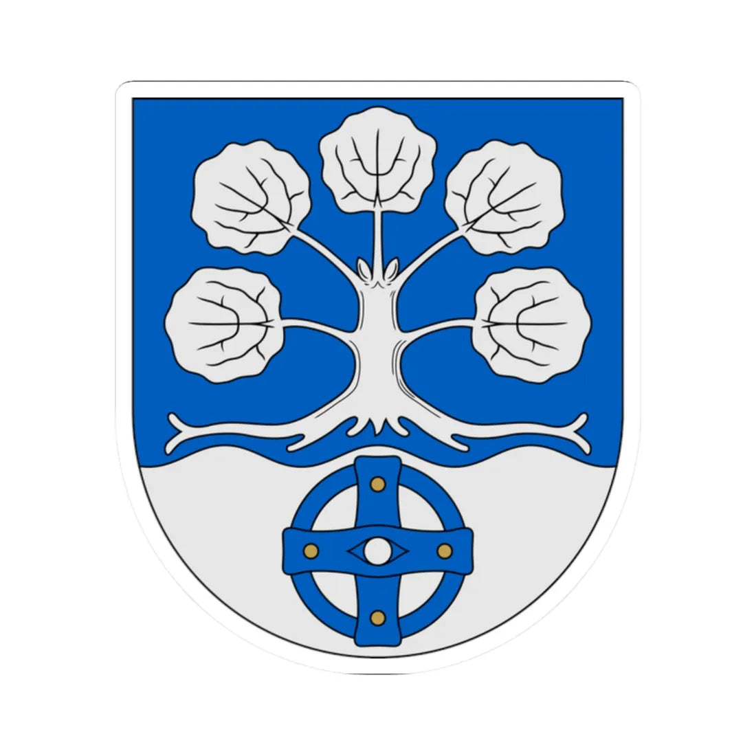 Haapavesi.vaakuna (Finland) (Coat of Arms) STICKER Vinyl Kiss-Cut Decal - The Sticker Space