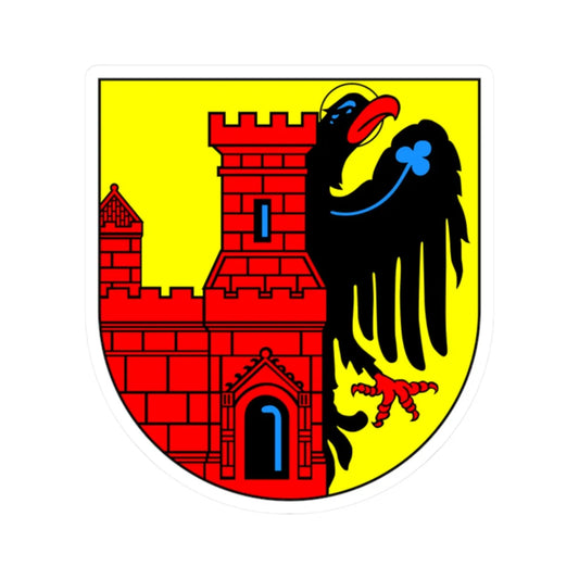 Haapsalu coat of arms (Estonia) (Coat of Arms) STICKER Vinyl Kiss-Cut Decal 2 Inch White - The Sticker Space