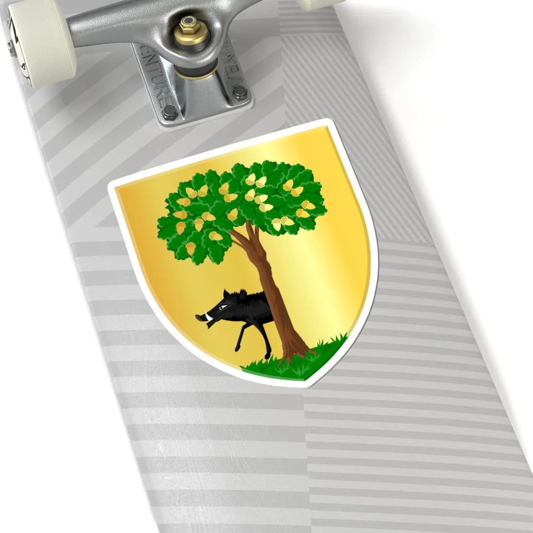 Habay wapen (Belgium) (Coat of Arms) STICKER Vinyl Kiss-Cut Decal - The Sticker Space