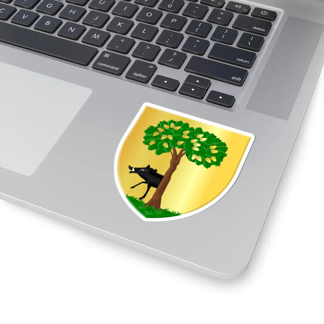 Habay wapen (Belgium) (Coat of Arms) STICKER Vinyl Kiss-Cut Decal - The Sticker Space