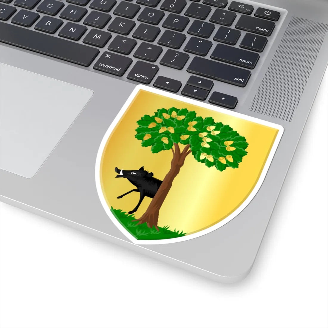 Habay wapen (Belgium) (Coat of Arms) STICKER Vinyl Kiss-Cut Decal - The Sticker Space