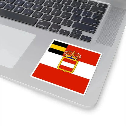 Habsburg Admirals Flag 1853 (Austria) STICKER Vinyl Kiss-Cut Decal - The Sticker Space