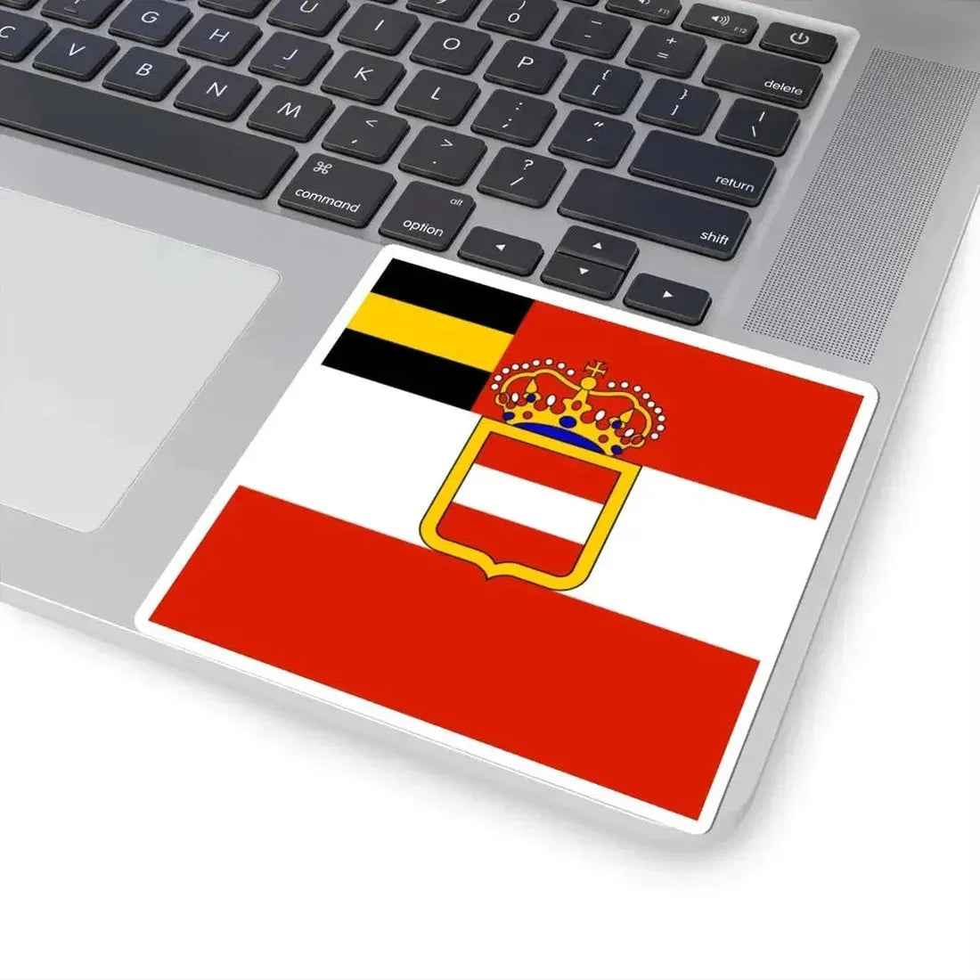 Habsburg Admirals Flag 1853 (Austria) STICKER Vinyl Kiss-Cut Decal - The Sticker Space
